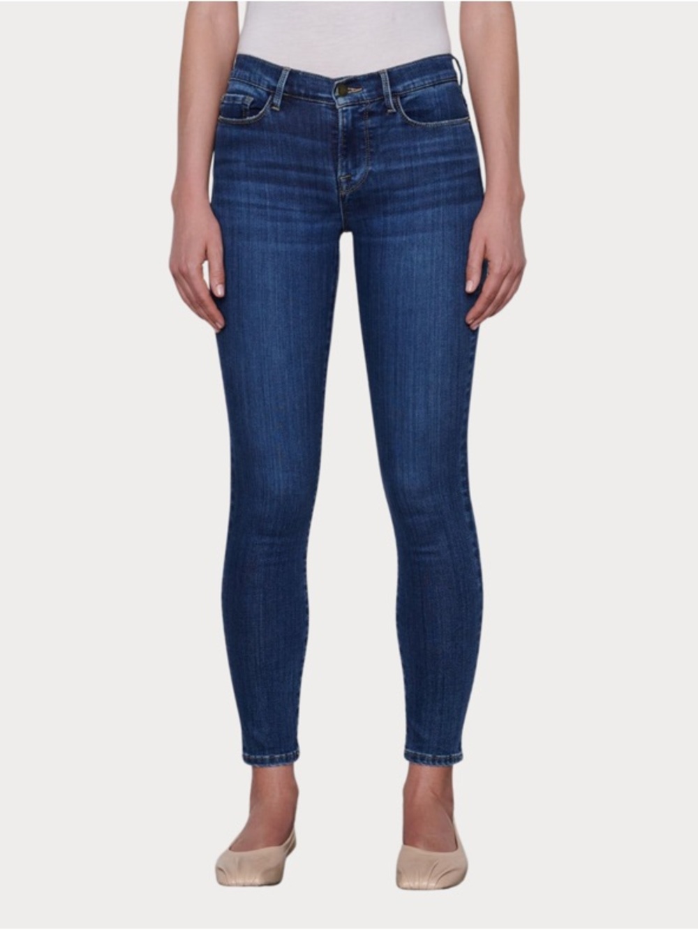 Frame Le Skinny de Jeanne Denim Women's Dark Blue Skinny Jeans